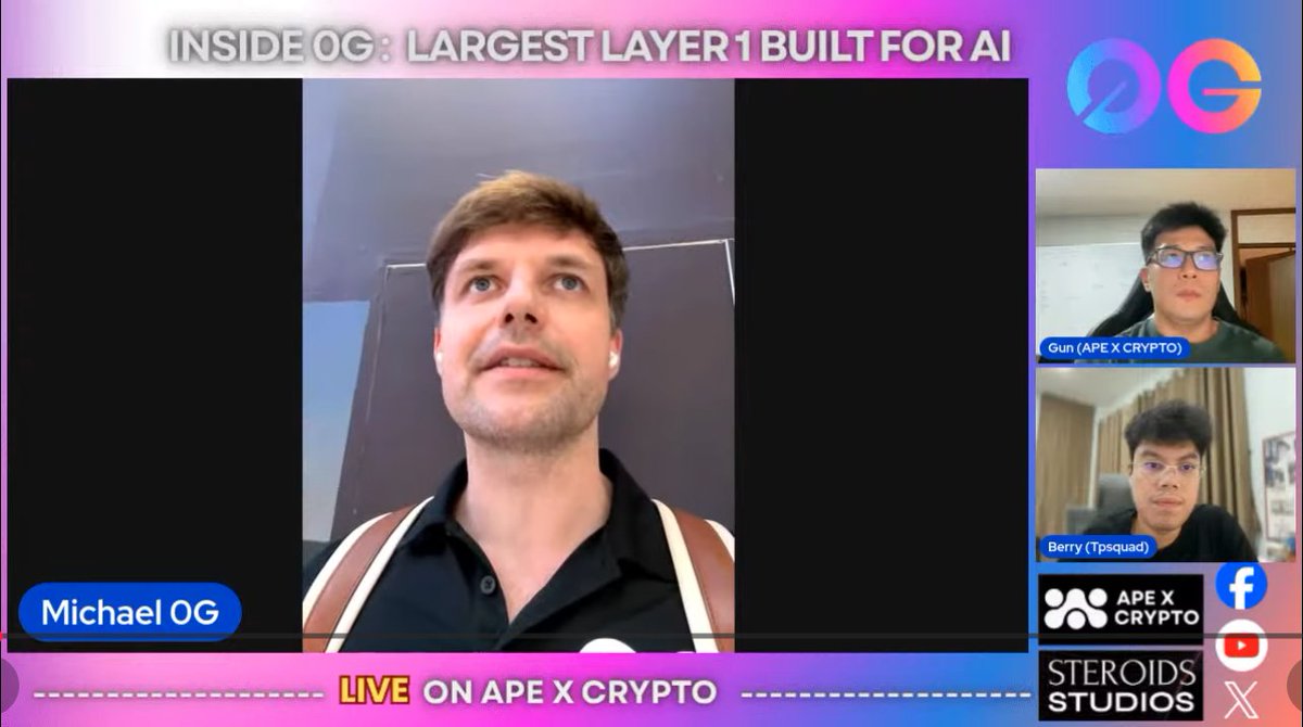 ApeXCrypto22's tweet photo. ไม่บ่อยที่จะเจอ Founder ที่ครบเครื่องขนาดนี้
Michael จบ Stanford เคยอยู่ Bridgewater ทำ Startup รายได้ $100M/ปี
ยังลงทุนใน Private round ของ Stripe, Anthropic, Binance
ตอนนี้ระดมทุน $350M ปั้น @0G_labs — Layer 1 สำหรับ AI ที่ใหญ่สุดในโลก 🌎

นี่คือสรุป AMA แบบเข้าใจง่าย 🧵 1/15 https://t.co/QLBn5SA0Zf