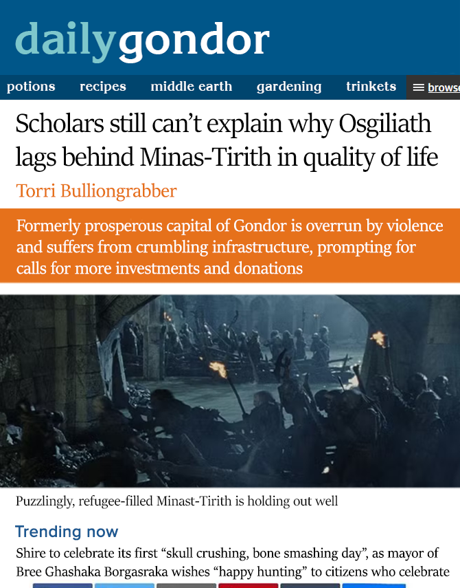 Daily Gondor 📰 (@dailygondor) on Twitter photo 
