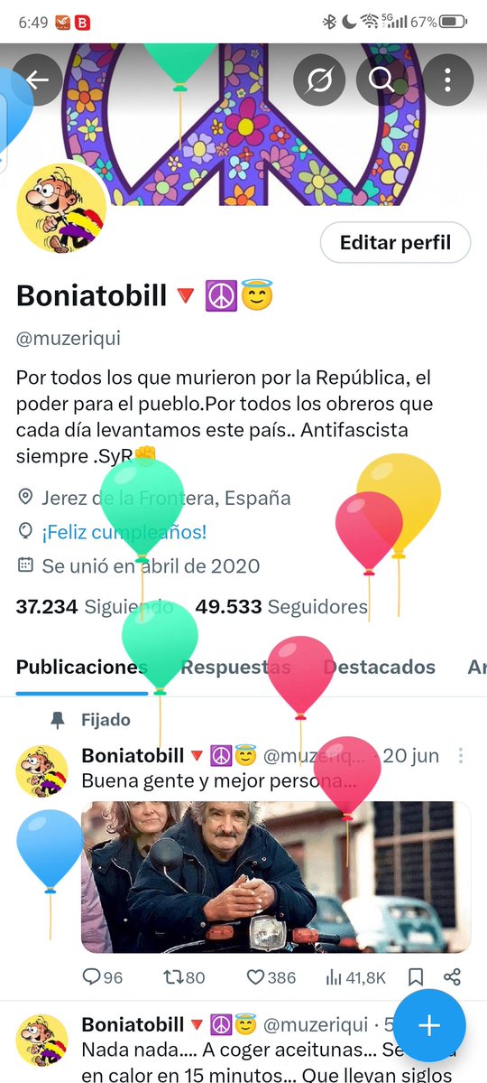Me es imposible dar las gracias a todos y todas vosotras.. Por felicitarme mi cumpleaños.. Desde aquí muchas gracias y muchos abrazos... Gracias de corazón. SyR