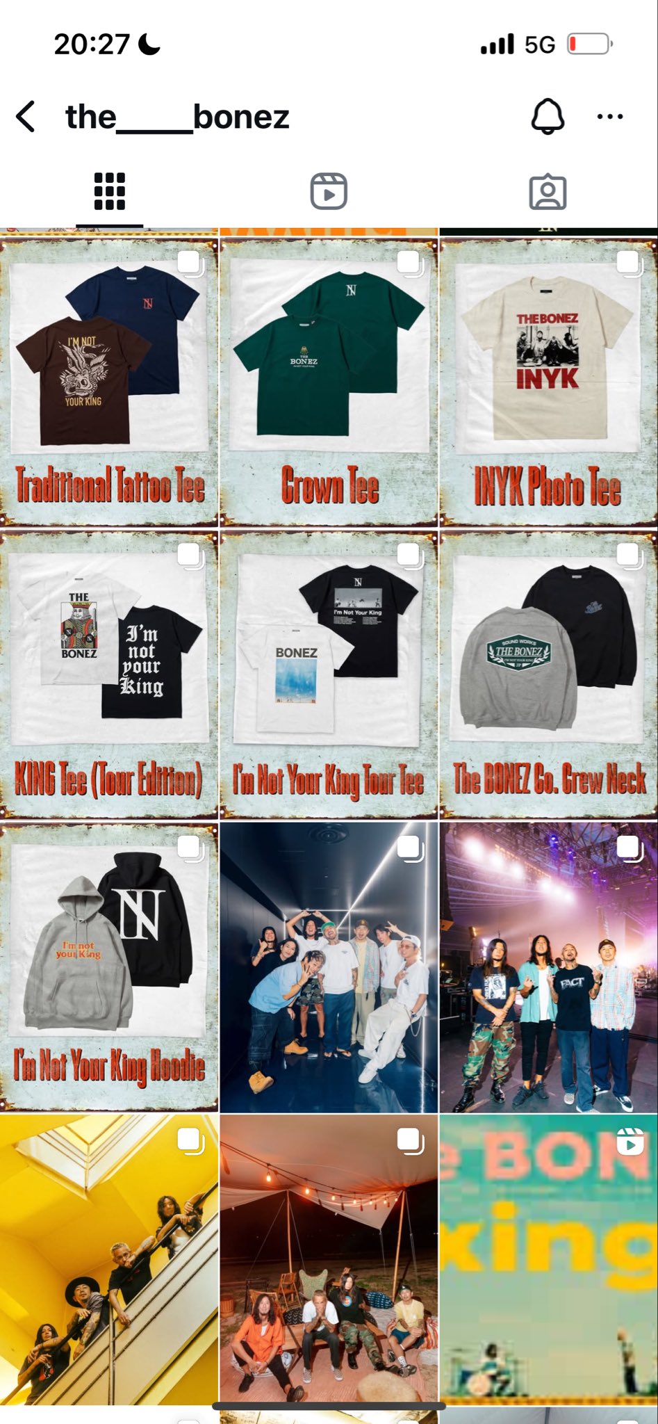 THE BONEZ I'm Not Your King Crown Tシャツ THE BONEZ I'm Not Your