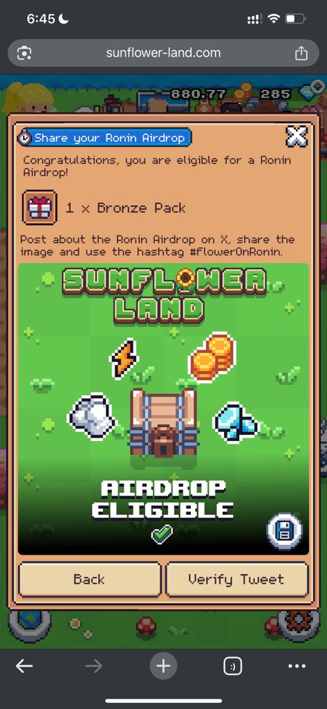 #FlowerOnRonin

sunflower-land.com/play/?ref=Kura…