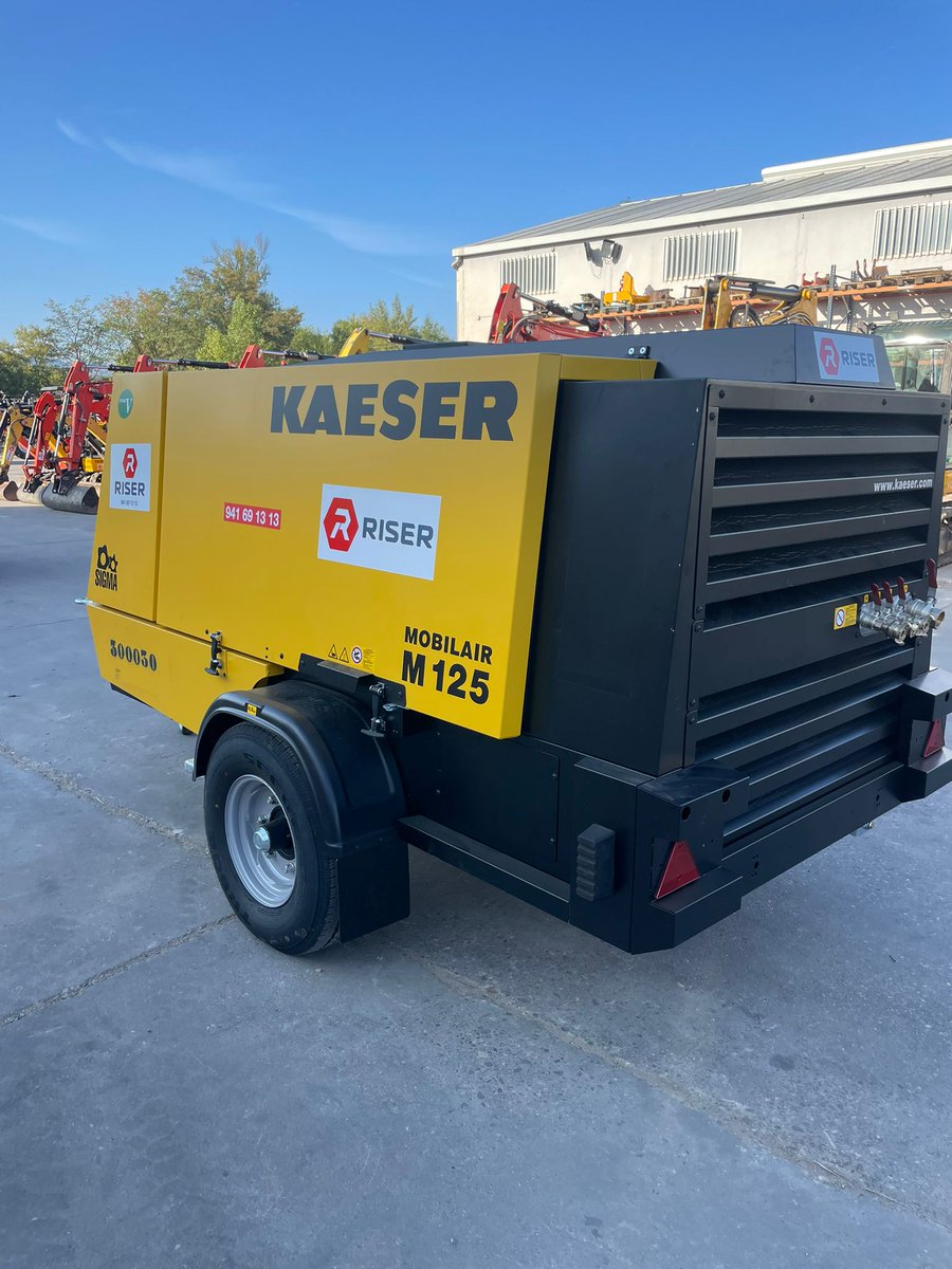 riseralquiler's tweet image. 📢NOVEDAD📢 Compresor  móvil Kaeser Mobilair M 125.

Perfecto para construcción y obra pública en general: demolición, demolición de pavimentos, uso en reparaciones y mantenimiento.

#Compresor #CompresorMovil #AlquilerDeMaquinaria #MaquinariaLaRIoja
