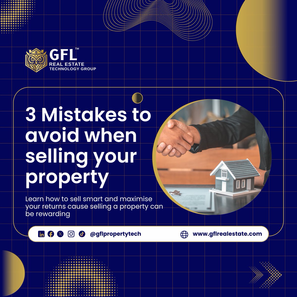 gflpropertytech's tweet image. 🚨 Selling your property? Don&apos;t make these 3 costly mistakes!

A quick thread to help you sell smart &amp;amp; maximize your returns. 🧵

#PropertyTips #SellingGuide #RealEstate