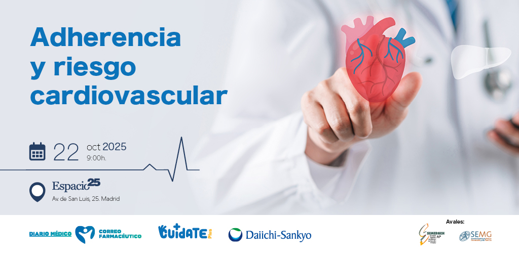 Mañana nuestro presidente, <a href="/TomasFajardo1/">Tomas Fajardo</a> , participará en el evento “Adherencia en Salud Cardiovascular”, organizado por Unidad Editorial y patrocinado por <a href="/DaiichiSankyoES/">Daiichi Sankyo España</a> 

🗓 22 de octubre | 📍 Espacio 25, Madrid
La asistencia es gratuita.
👉Inscríbete n9.cl/g6p96