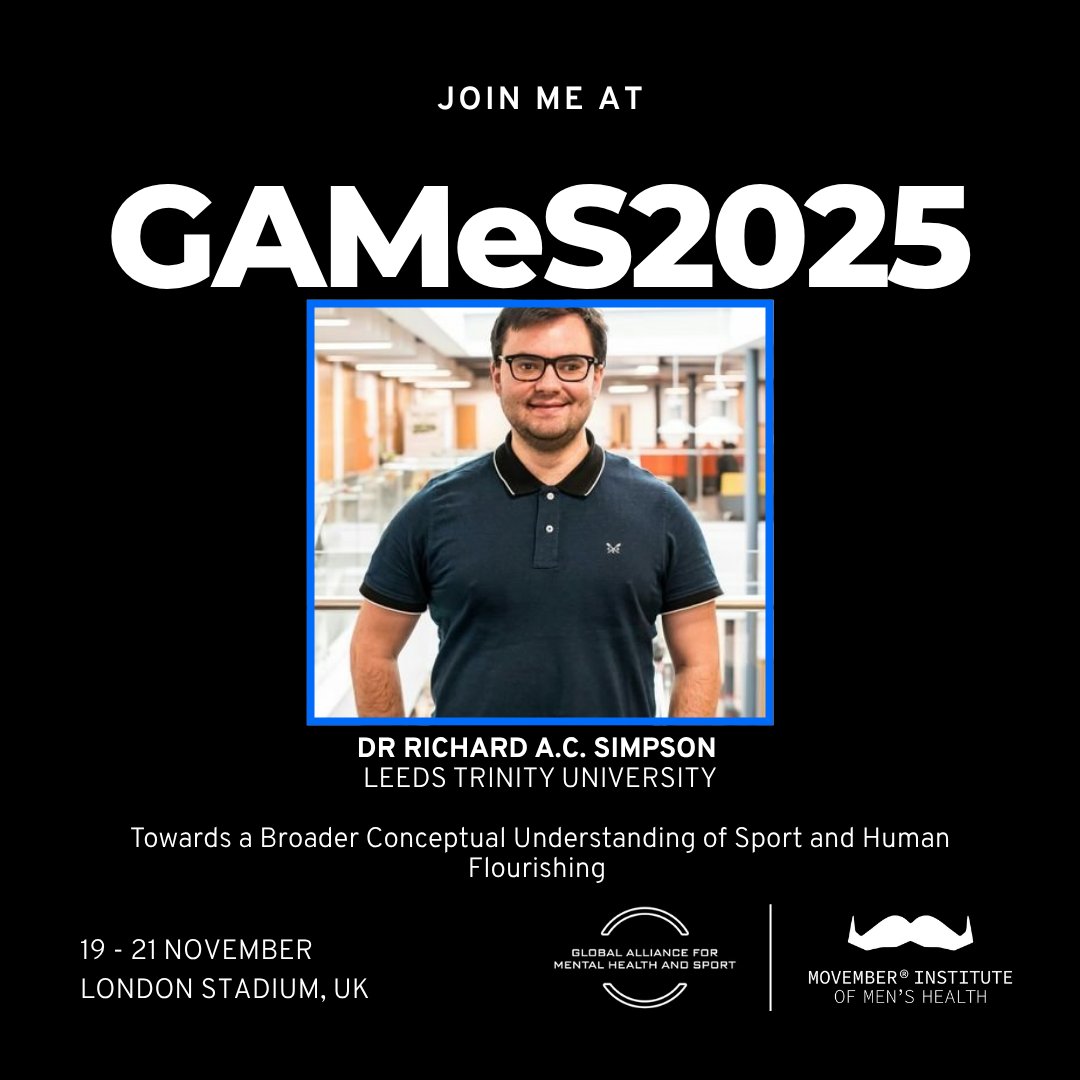 RichSimpson_95's tweet photo. All registered #GAMeS2025 👏

You will find me in the Advances in Measurement and Conceptualisation session presenting exciting work on sport and human flourishing!🪷

Do reach out if you're interested in connecting about our work 👋

📧 r.simpson@leedstrinity.ac.uk https://t.co/foBAJfhICS