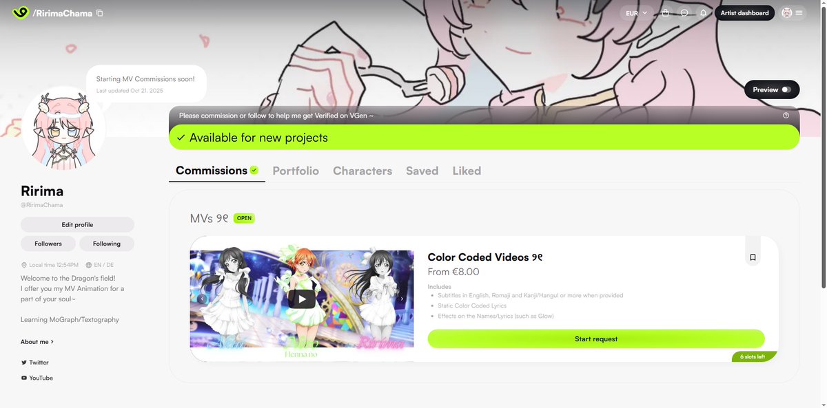 Guess who set up her Vgen!!
I'm gonna add a few things more after I finished some Samples too - HAPPY RIRI DAY INDEED!

vgen.co/RirimaChama