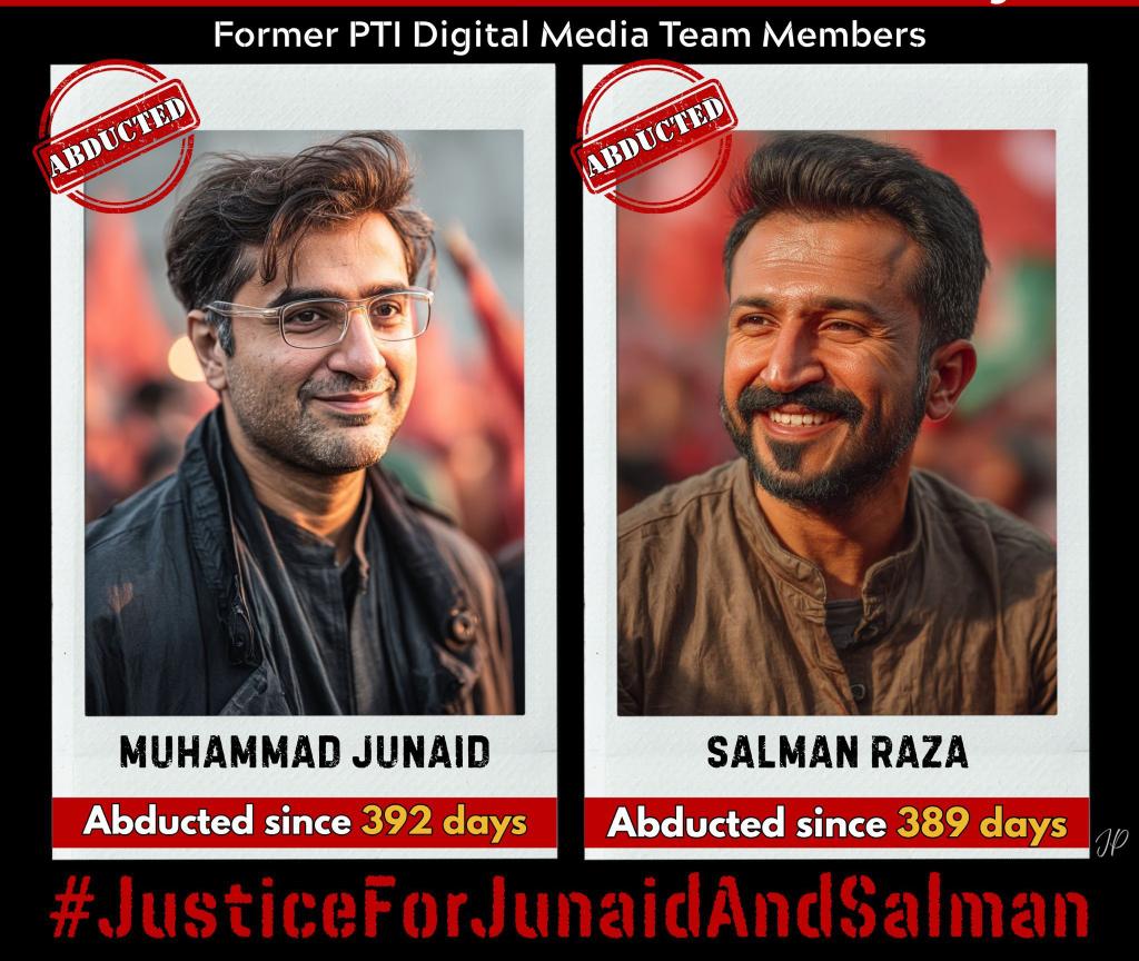 Justics for  these two warriors of Hakiki Azadi Junaid and Salman.