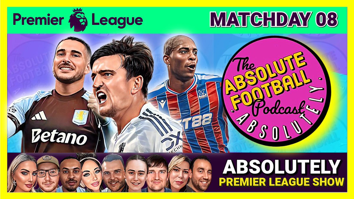 Absolute Football Podcast (@absoluteballpod) on Twitter photo ABSOLUTELY PREMIER LEAGUE SHOW ⚽️
Join us for the talking points from the <a href="/premierleague/">Premier League</a> weekend matches with <a href="/SamAbsoluteFBL/">Sam - Absolute Football</a> <a href="/_Rebecca_Shaw_/">Rebecca</a> & <a href="/HeathHog73/">Heather 🍒💛 💡</a> at 8:30pm Tuesday Night!  
youtube.com/watch?v=_x1uWc…
#PremierLeague | #FPL | #EPL | #footballpodcast ABSOLUTELY PREMIER LEAGUE SHOW ⚽️
Join us for the talking points from the <a href="/premierleague/">Premier League</a> weekend matches with <a href="/SamAbsoluteFBL/">Sam - Absolute Football</a> <a href="/_Rebecca_Shaw_/">Rebecca</a> & <a href="/HeathHog73/">Heather 🍒💛 💡</a> at 8:30pm Tuesday Night!  
youtube.com/watch?v=_x1uWc…
#PremierLeague | #FPL | #EPL | #footballpodcast