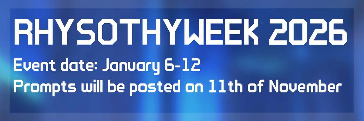 Rhysothy_Week's tweet photo. Due to some technical difficulties, the header won't update. 
Anyway, the news is that by participants requests, the prоmpts will be posted earlier, on 11th of November! https://t.co/M66ZxkivuS