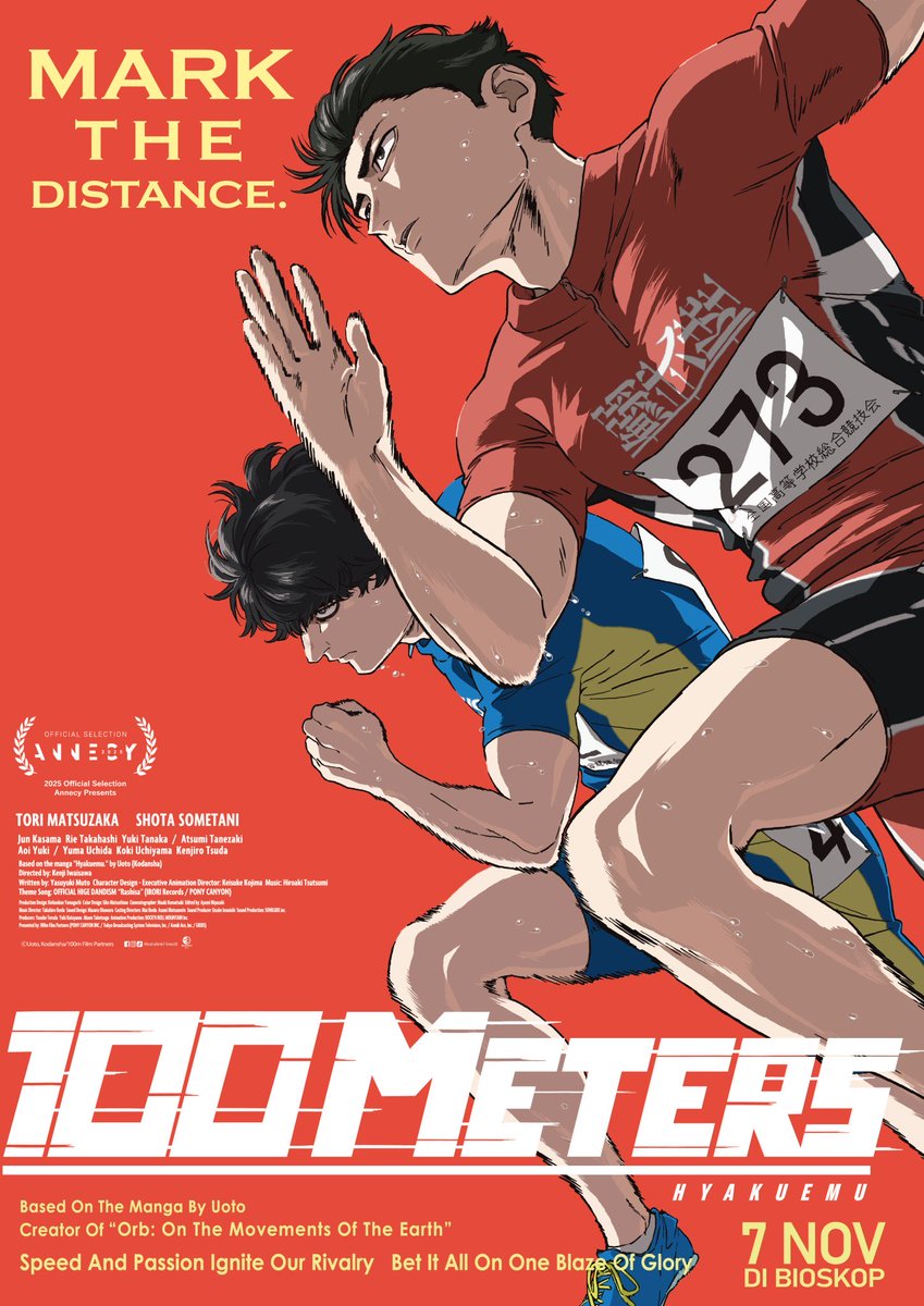 CenayangFilm's tweet image. 100 METERS confirmed tayang di Indo!

7 November. Tandain!!