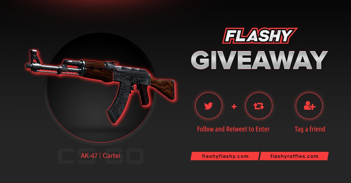 🔥 24H GIVEAWAY !!! 🏆 AK-47 Cartel !

To win:
✅ Visit for free codes: flashyflashy.com
✅ Retweet
✅ Tag a friend 
✅ Follow us
✅ Turn on twitter notifications

#flashyflashy #giveaway #csgoskins #CSGOGiveaway