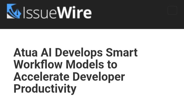 AtuaAI's tweet image. Atua AI develops smart workflow models to accelerate developer productivity across Web3 systems.

Read more: issuewire.com/atua-ai-develo…