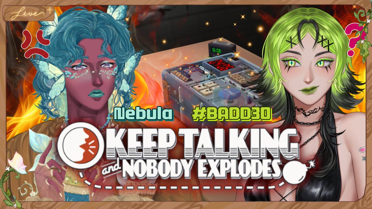 Nebula 🍄💎 | 【 RZP 】 (@nebula_rzp) on Twitter photo 「 🪁 Gaming 」 Keep Talking and Nobody Explodes ! 💣💥 ได้เวลาคู่หูกู้ระเบิด ft. <a href="/BADD30CODE/">B-DY 【#BADD30】 🐈⬛🍋🟩</a> 
 
🌤️ 𝑫𝑨𝒀 • 𝟐𝟏.𝟏𝟎 ⎯⎯ 🕰️ 𝑻𝑰𝑴𝑬 • 𝟐𝟏:𝟑𝟎
🏡 𝓔𝓷𝓽𝓻𝓪𝓷𝓬𝓮 𝓉𝑜 𝑜𝓊𝓇 𝒽𝑜𝓂𝑒 :
youtube.com/live/q9dfUmTfu…
𐐪 ⎯⎯⎯⎯ •⎯⎯⎯⎯ ✾⎯⎯⎯⎯ •⎯⎯⎯⎯ 𐑂 「 🪁 Gaming 」 Keep Talking and Nobody Explodes ! 💣💥 ได้เวลาคู่หูกู้ระเบิด ft. <a href="/BADD30CODE/">B-DY 【#BADD30】 🐈⬛🍋🟩</a> 
 
🌤️ 𝑫𝑨𝒀 • 𝟐𝟏.𝟏𝟎 ⎯⎯ 🕰️ 𝑻𝑰𝑴𝑬 • 𝟐𝟏:𝟑𝟎
🏡 𝓔𝓷𝓽𝓻𝓪𝓷𝓬𝓮 𝓉𝑜 𝑜𝓊𝓇 𝒽𝑜𝓂𝑒 :
youtube.com/live/q9dfUmTfu…
𐐪 ⎯⎯⎯⎯ •⎯⎯⎯⎯ ✾⎯⎯⎯⎯ •⎯⎯⎯⎯ 𐑂