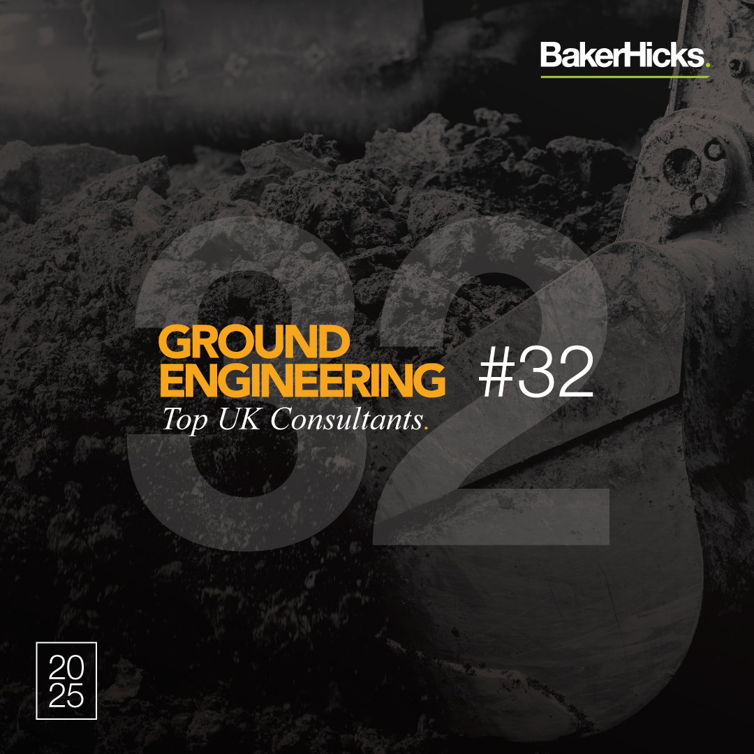 BakerHicks_1957's tweet photo. We’re proud to announce our rise to 32nd in @GE_magazine’s Top UK Consultants list – up 17 places from last year. We’ve also entered the Top 100 UK Geotechnical firms for the first time, placing 77th in the 2025 rankings. A great step forward for our Ground Engineering team! https://t.co/xAyr2vUAtJ