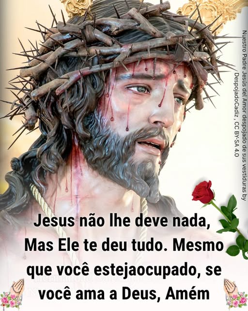 "AMARÁS o SENHOR TEU DEUS de todo o TEU CORAÇÃO, de toda a tua ALMA e de todo o teu ENTENDIMENTO".
(VEJA em MATEUS: 22\37)
Tenham um Abençoado DIA.
E FIQUEM com ELE.
(Em: 21\10\2025).