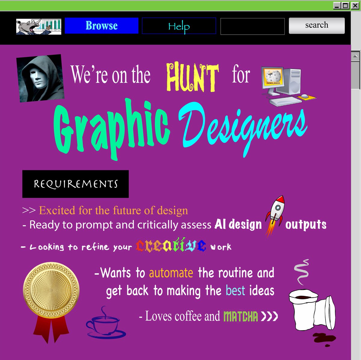 naiim_ahmad's tweet image. Yes, we know these look terrible…
So we aren’t just looking for any designer. We’re looking for designers ready to take charge, experiment, and shape the future of… des(AI)gn 😅
Interested? Join our team now: ms.spr.ly/6014s7F0k
#Talented #JobOpportunity #GrabCareer