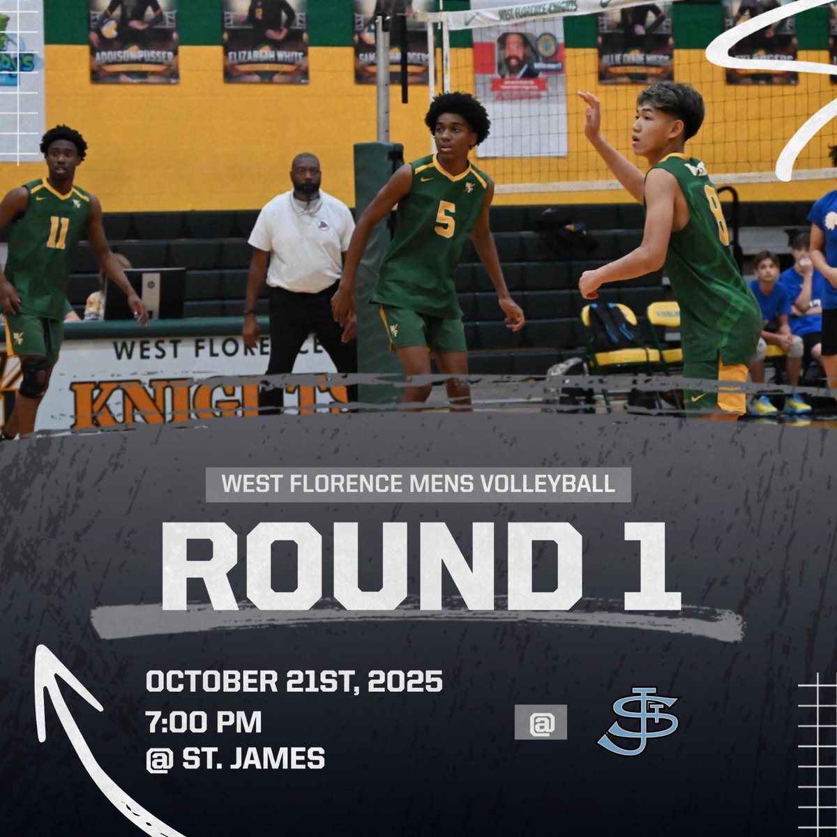 The Knights are in the playoffs for the 3rd year in a row! Tonight they will travel to Murrell’s Inlet to take on the Sharks! #goWest