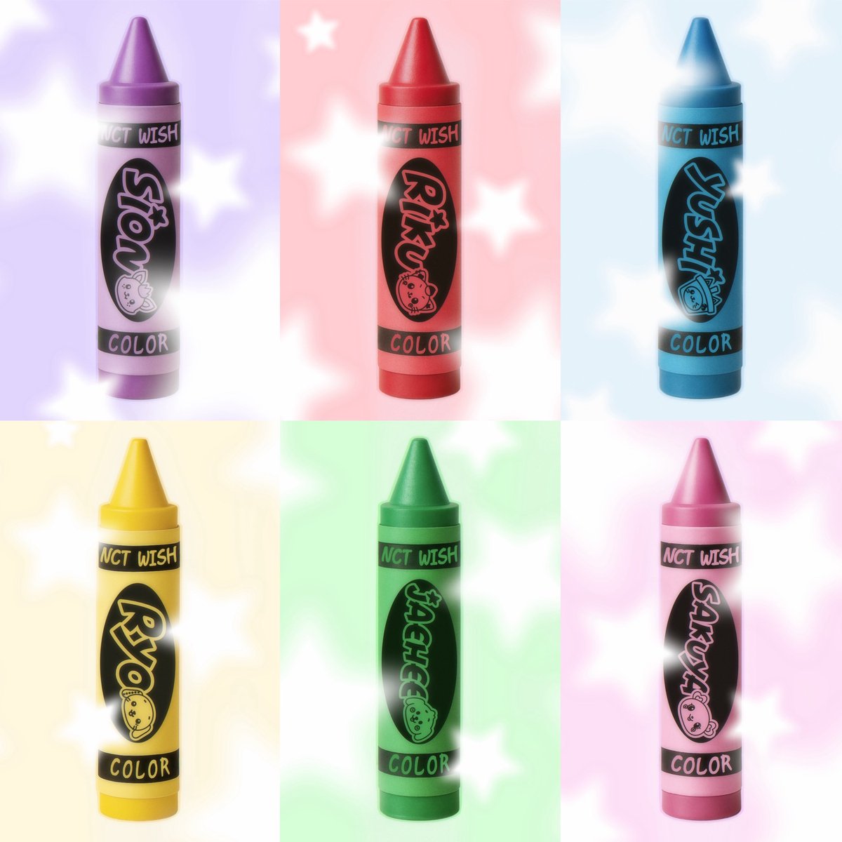 ★INTO THE WISH : Our WISH★
엔시티 위시 단콘 나눔 공지🖍️

˚₊‧꒰ა . 무적의 크레용 키링 ˖ ໒꒱ ‧₊˚ 

𝜗𝜚 날짜 : 10/31, 11/02 (첫•막콘)
𝜗𝜚 수량 : 첫콘-30개 / 막콘-30개 (멤버 택 1)
𝜗𝜚 인증 : 공지글 RT 인증 
𝜗𝜚 시간 및 장소 : 당일 타래로 공지

수량 변경 가능성 있습니다!