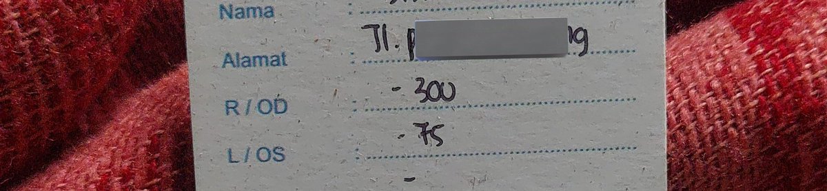 archvvoid's tweet image. welcome -3.00 dan -0.75 gak nyangka naik dari -2 ke -3 semenjak mulai skripsian✋️setelah ini jangan begadang lagi depan laptop sampe 10 jam nonstop yaa:))