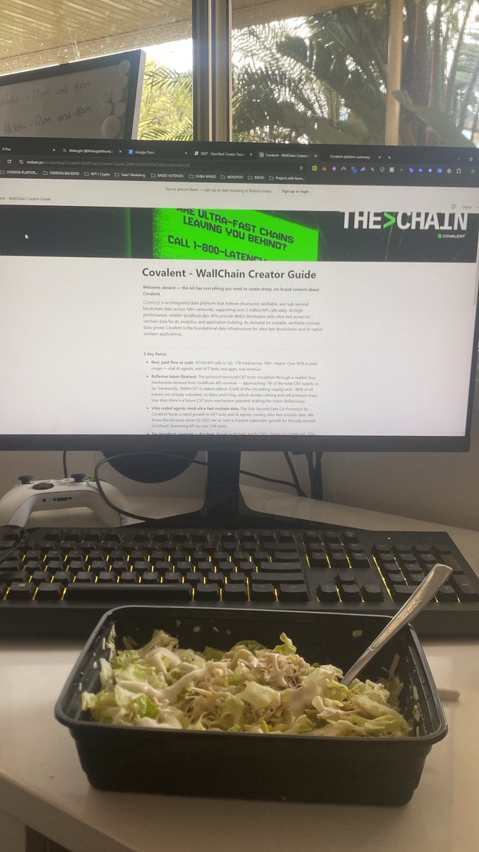 MatthewXBT's tweet image. Lunch with some @Covalent_HQ research š„
Let me explain it to you like you were 5:
- Covalent is a super fast library that collects and shares blockchain data so apps, bots and AI can use it quickly and easily š¤