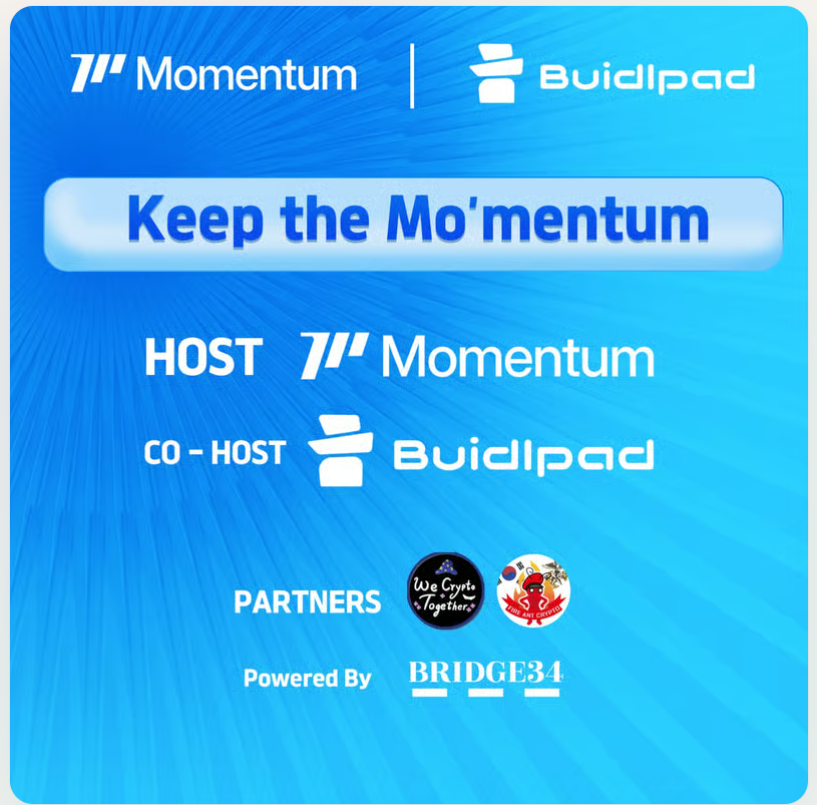 무적권 참여해야지ㄹㅇ...

모멘텀 <a href="/MMTFinance/">MomentumⓂ️Ⓜ️T</a>  과 비들패드에서 <a href="/buidlpad/">Buidlpad</a> 에서 

밋업을 진행한다고 하네요??

상품이 500불 모멘텀 세일할당 + 퀴즈상품  이라고하니까 
무조건 참여해야겠죠??

24일 금요일에 한다니까 다들참여하시죵!