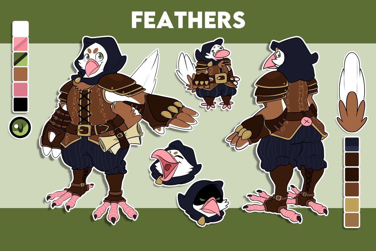 Clothed ref sheet for <a href="/Teratto_/">Teratto 🔜 PAWCON</a> !