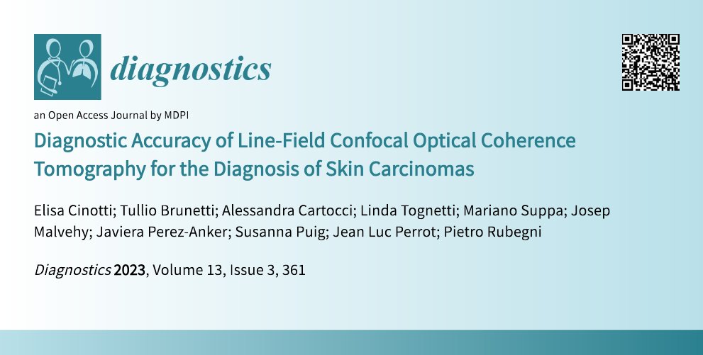diagnostic_mdpi's tweet image. 📄#HighlyCitedPaper
🌟27 citations
Title: Diagnostic Accuracy of Line-Field Confocal Optical Coherence #Tomography for the Diagnosis of Skin #Carcinomas
by Elisa Cinotti et al. 

🔗mdpi.com/2075-4418/13/3…