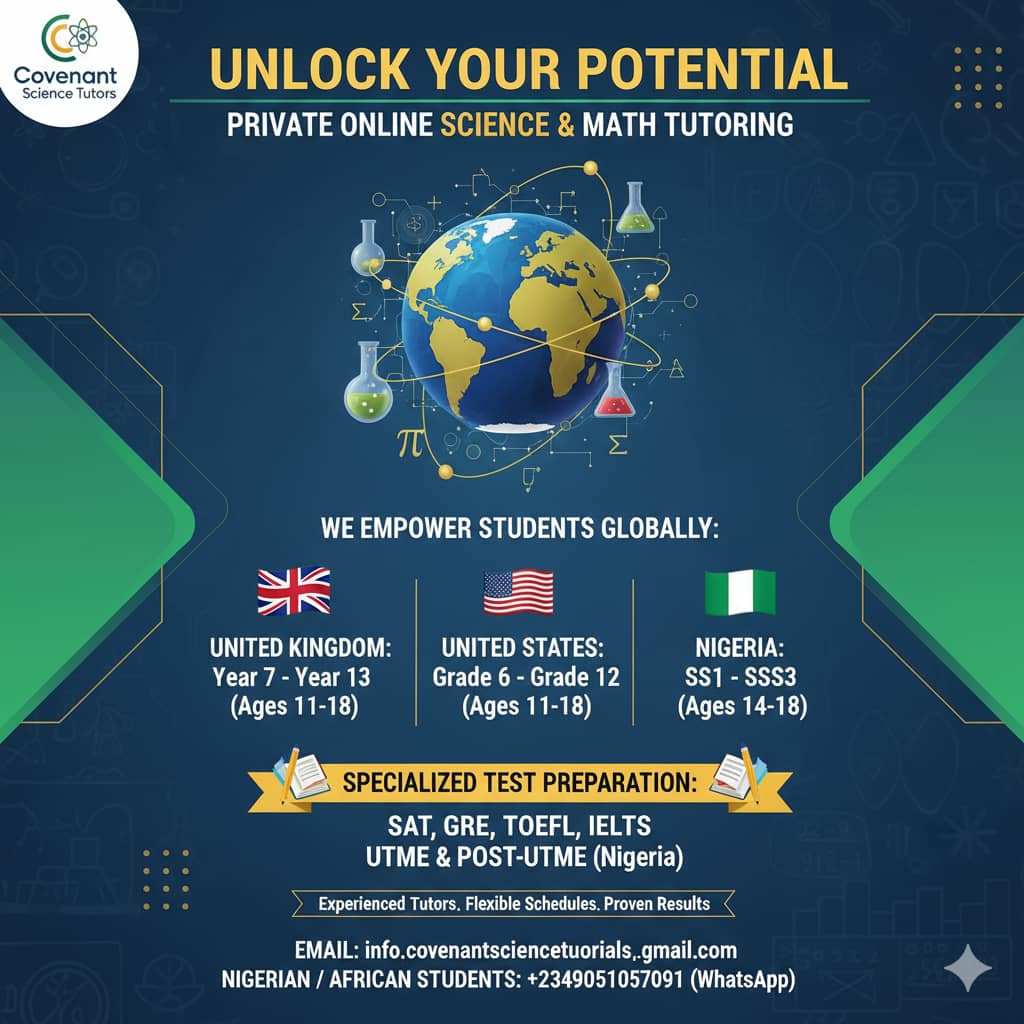 _KingTekno's tweet photo. @ruffydfire Contact the Science Tutors for private online classes for both local and international students.

Send a DM to Covenant Science Tutorials on WhatsApp. https://t.co/UT7BLWtYtN https://t.co/0ZmCg7FwQU
