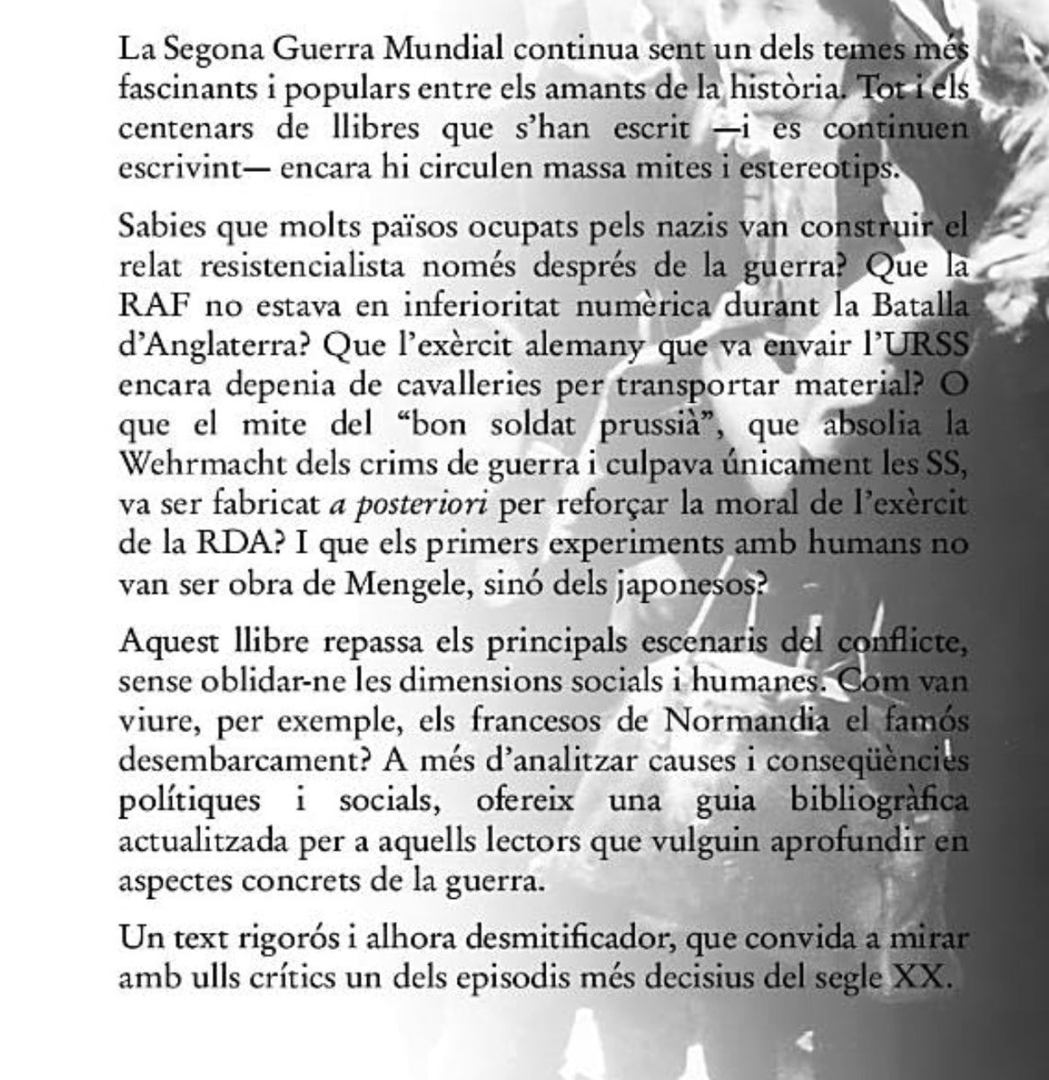 Ei que tothom, s’assabenti q l'amic <a href="/CesarSanGar/">Carrasclet ⭐</a>  i company autor <a href="/pseudohcc/">Pseudohistòria contra Catalunya</a> i  <a href="/Historieseuropa/">Històries d'Europa</a>  ha publicat en català una obra q refuta mentides i tòpics de la 2a Guerra Mundial. Si us interressa compartiu i ja està a les llibreries i tb a l’Amazon👇
amazon.es/dp/8412968573?…