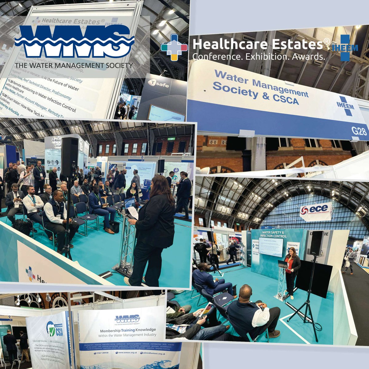 Jemma Tennant WMSoc Chair kicked off the #Water #Theatre #Presentations at #IHEEM #Healthcare Estates today and the team are excited to meet everyone over the next two days on stand G28.
Come and see us to discuss membership, #Training, Waterline &amp; more! 

wmsoc.org.uk