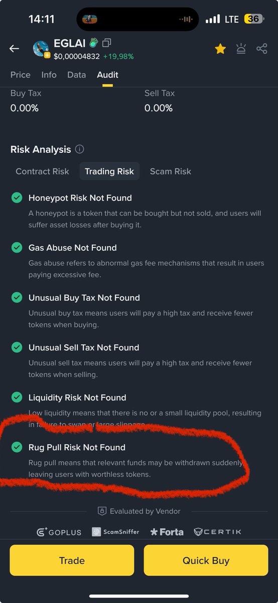 coin_viper's tweet image. $eglai token has gone through perfect audit. #binanceweb3 #binance#first aımemetoken