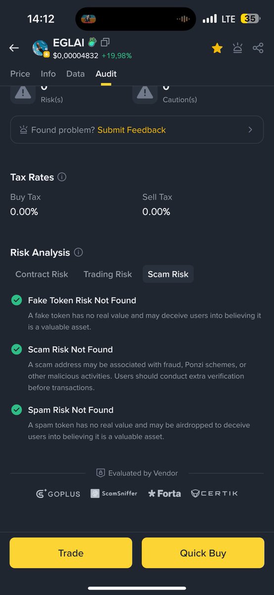 coin_viper's tweet image. $eglai token has gone through perfect audit. #binanceweb3 #binance#first aımemetoken