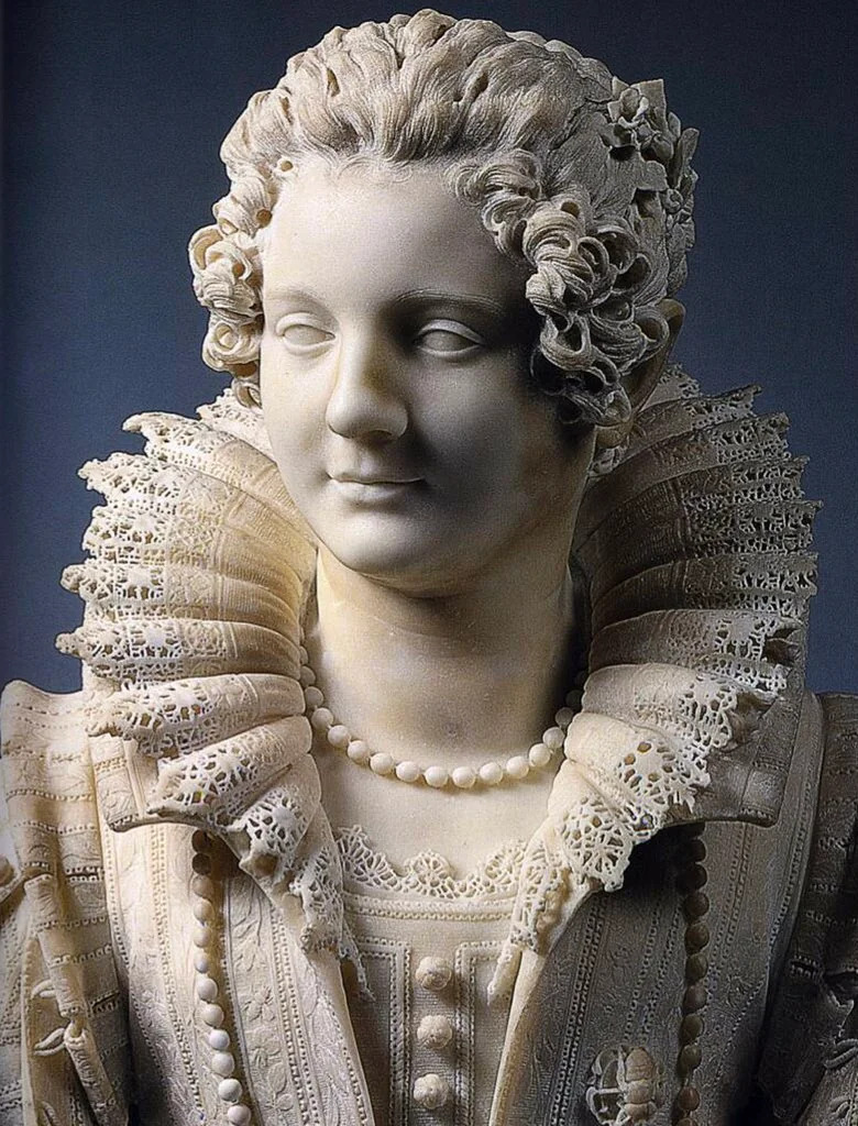 Marble turned into lace  

Giuliano Finelli's bust of Maria Barberini (1626)