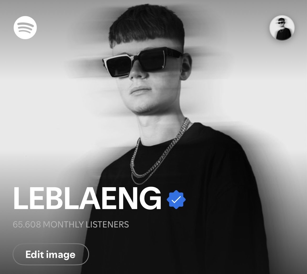 leblaeng's tweet photo. A couple days ago I crossed 57.000 monthly listeners on @Spotify which is super crazy cause this number is basically the population of the city I was born in - Görlitz, Germany - super grateful for this - also new music soon!! https://t.co/2CK6zLc4zG