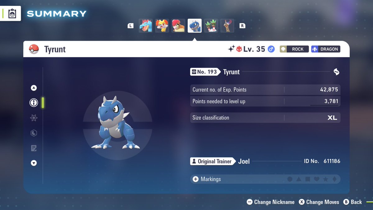 Lemillion_157's tweet photo. @KotatsuInUnova I GOT IT AS AN ALPHA, after 2429 encounters. I LOVE THE CUTE BLUE DINOSAUR SO MUCH. https://t.co/BQ04YYOhuU