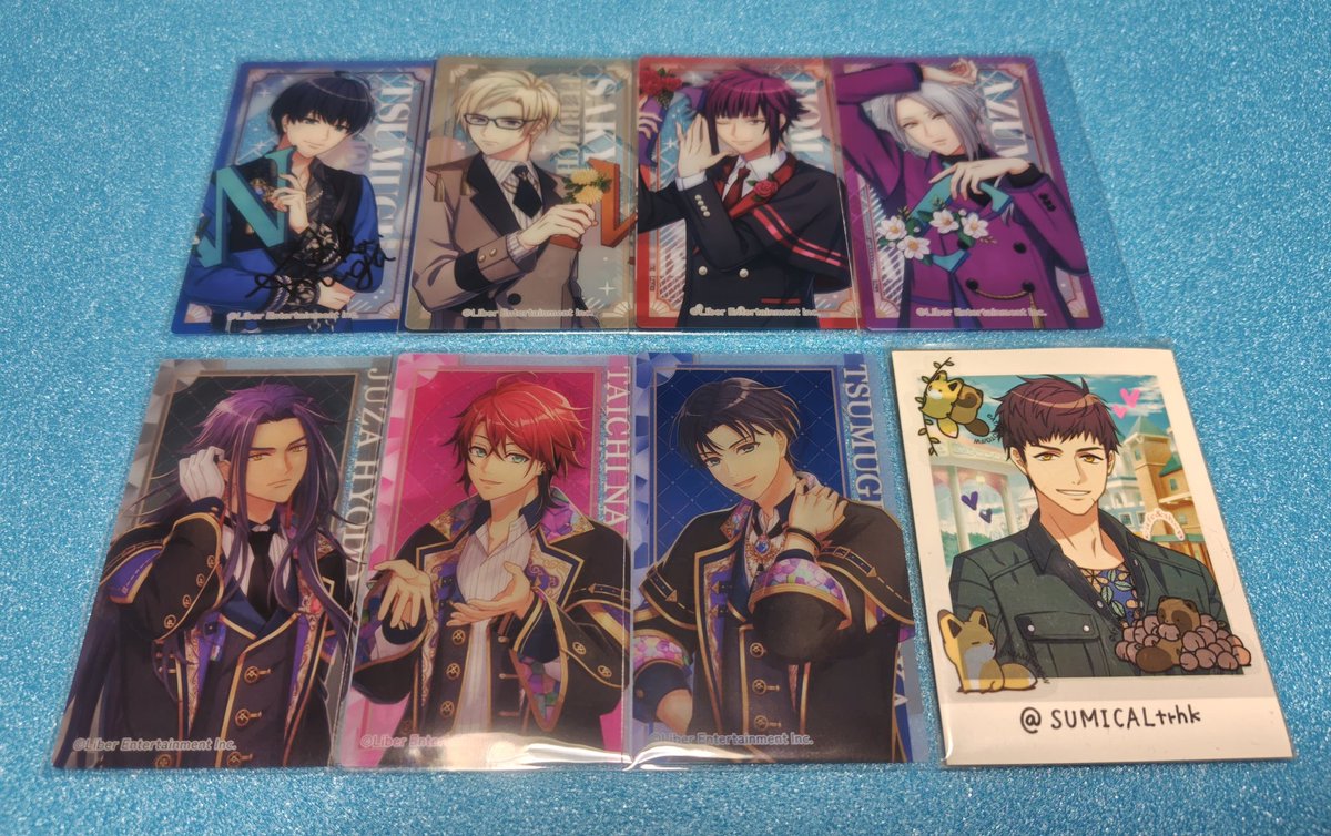 A3! エースリー
トレーディングカード 秋組＆冬組

譲：十座、太一、左京、紬、誉、東
求：vol.5→臣、莇＞丞、ガイ
vol.6→箔押し 臣、ノーマル 臣＞ガイ

地方在住の為、郵送交換となります。
よろしくお願いいたします。