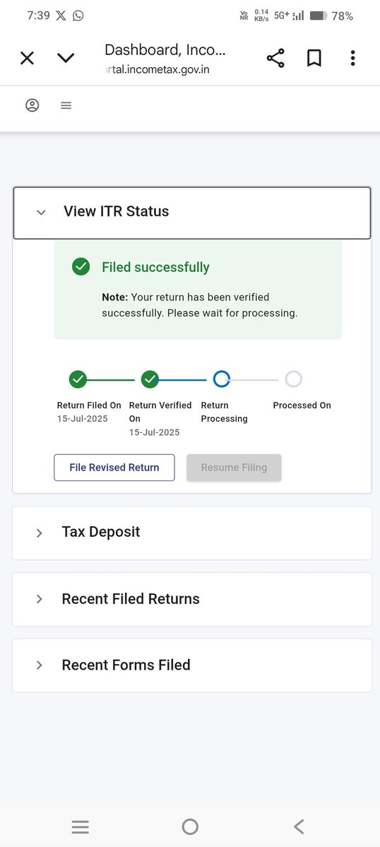 RamMeena_08's tweet image. @IncomeTaxIndia When we delay filing ITR we get instant penalties. But when the department delays our ITR-1 refund for 100 day's, we get no clarity,
Our hard-earned money is stuck, and all we get is "under process"!
Why? @nsitharaman @nsitharamanoffc
#itrefund
#itrfiling