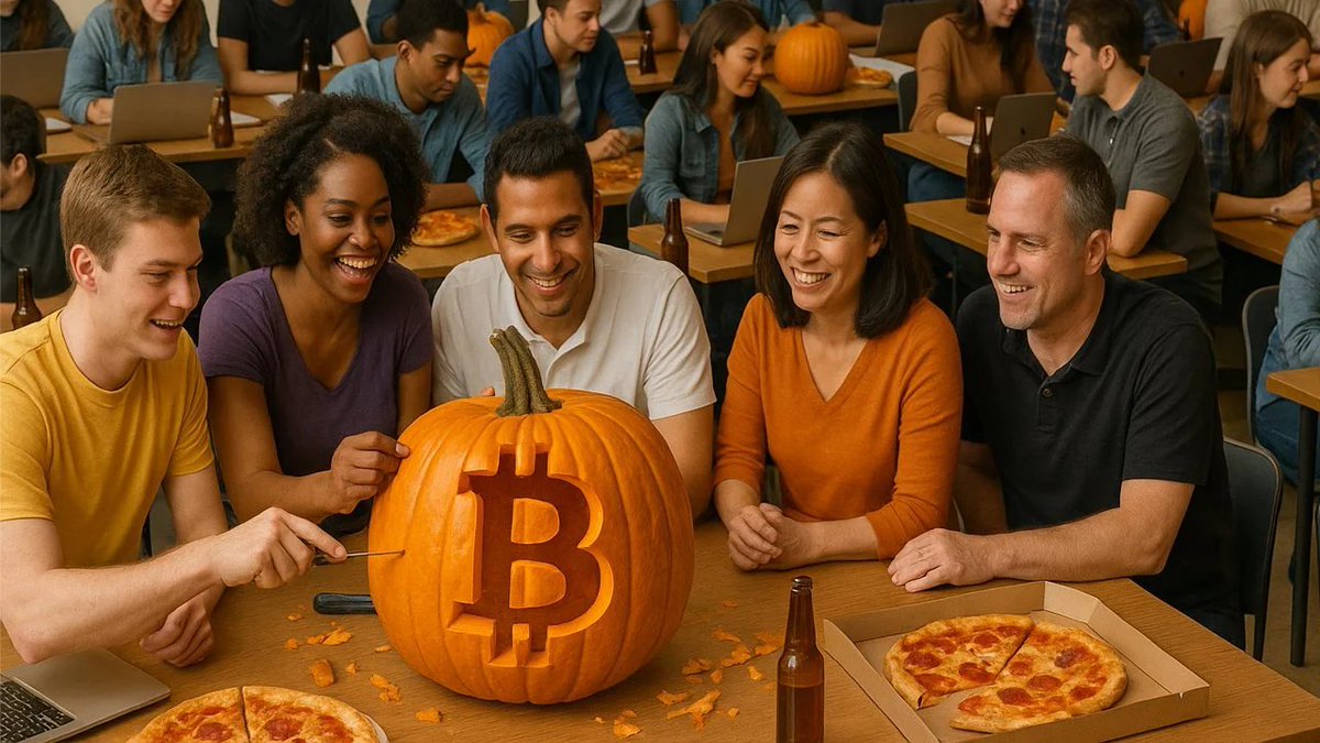 BitDevsNYC's tweet image. BitDevs is next Thursday Oct 30 at @ChaincodeLabs,
sponsored by @cakewallet 🍕🍺

Scariest costume wins a prize!
Some terrifying suggestions:
- 😱 Blockchain Spam
- 🎃 Quantum Computer
- 👻 Bear Market

Leave a comment with discussion topic suggestions!

meetup.com/bitdevsnyc/eve…