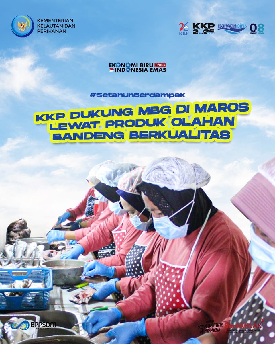 bppsdmpkpbitung's tweet image. #SobatBahari, @kkpgoid melalui @bppsdm_kp terus bergerak memastikan pasokan produk perikanan berkualitas di Kab. Maros, Sulawesi Selatan. Langkah ini mendukung Program #MBG untuk perkuat ketahanan pangan &amp;amp; tingkatkan kesejahteraan masyarakat

#PanganBiru #SDMUnggul @in_radiarta