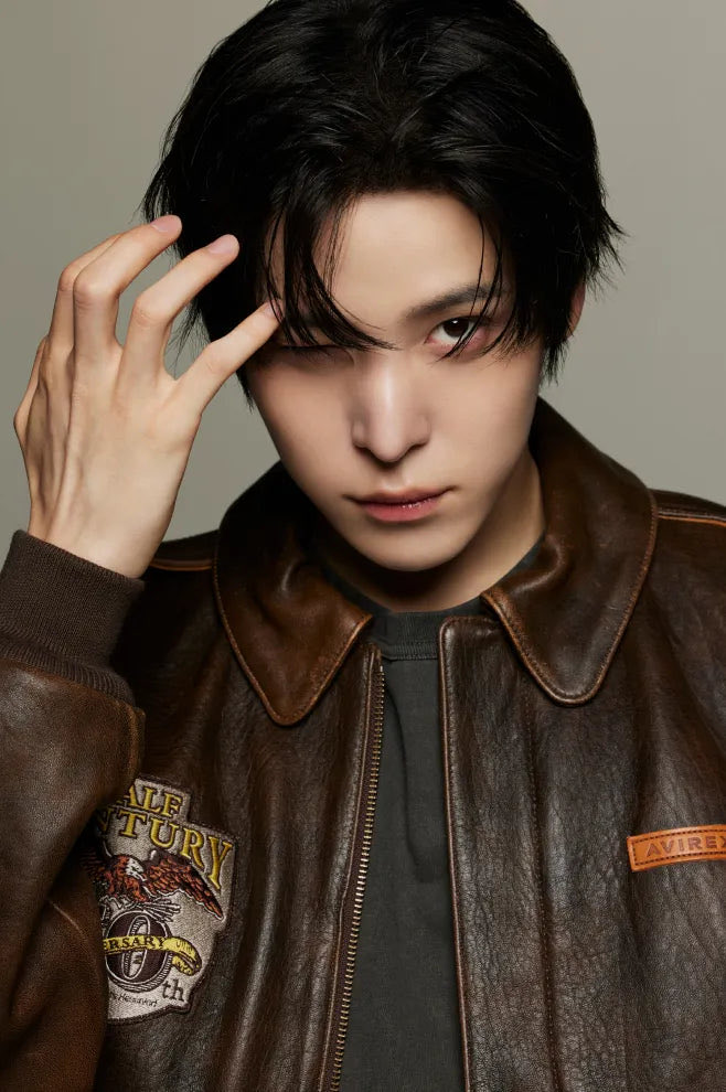 1024updates's tweet image. [📷] Yunho for AVIREX x ATEEZ

#ATEEZ #에이티즈 #YUNHO