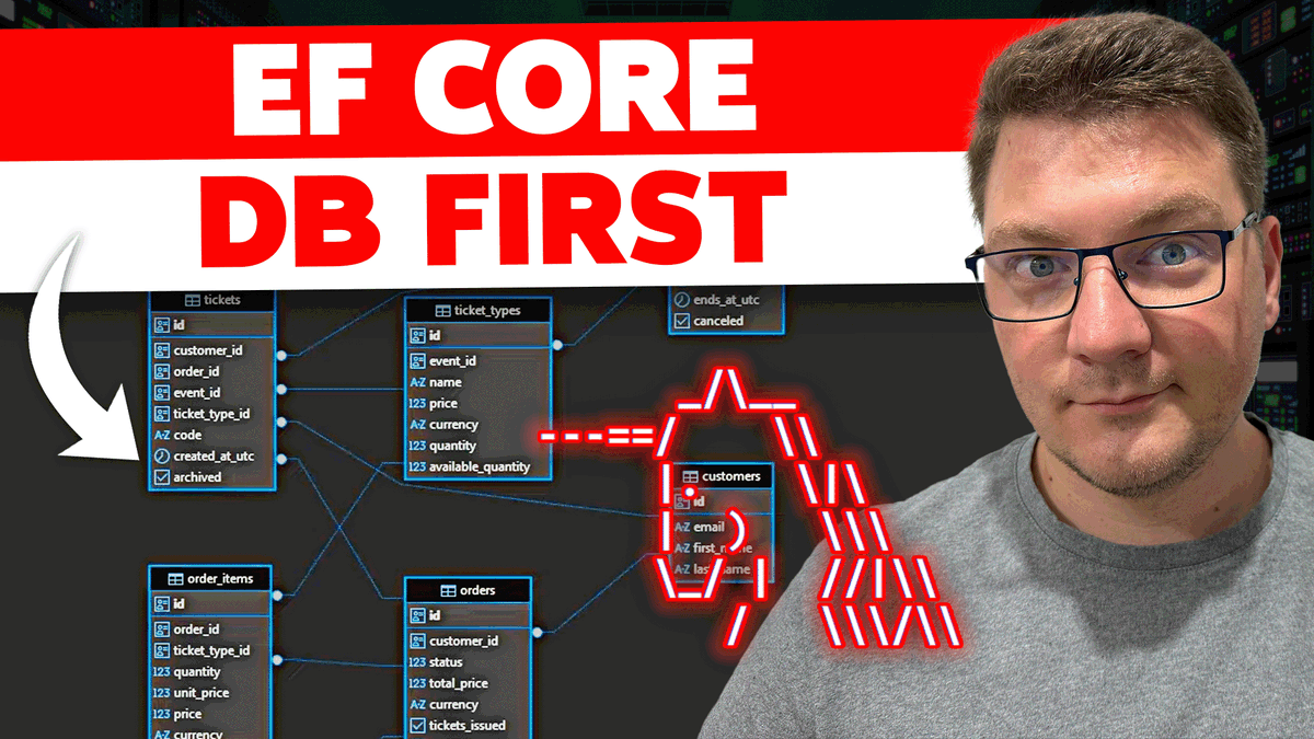 mjovanovictech's tweet image. Most EF Core guides start Code-First.
But what if your database already exists?
In my new video, I show how to scaffold a DbContext from an existing PostgreSQL DB using EF Core + .NET Aspire (step by step).
Watch it here: youtu.be/ReQXiZpfxBI
