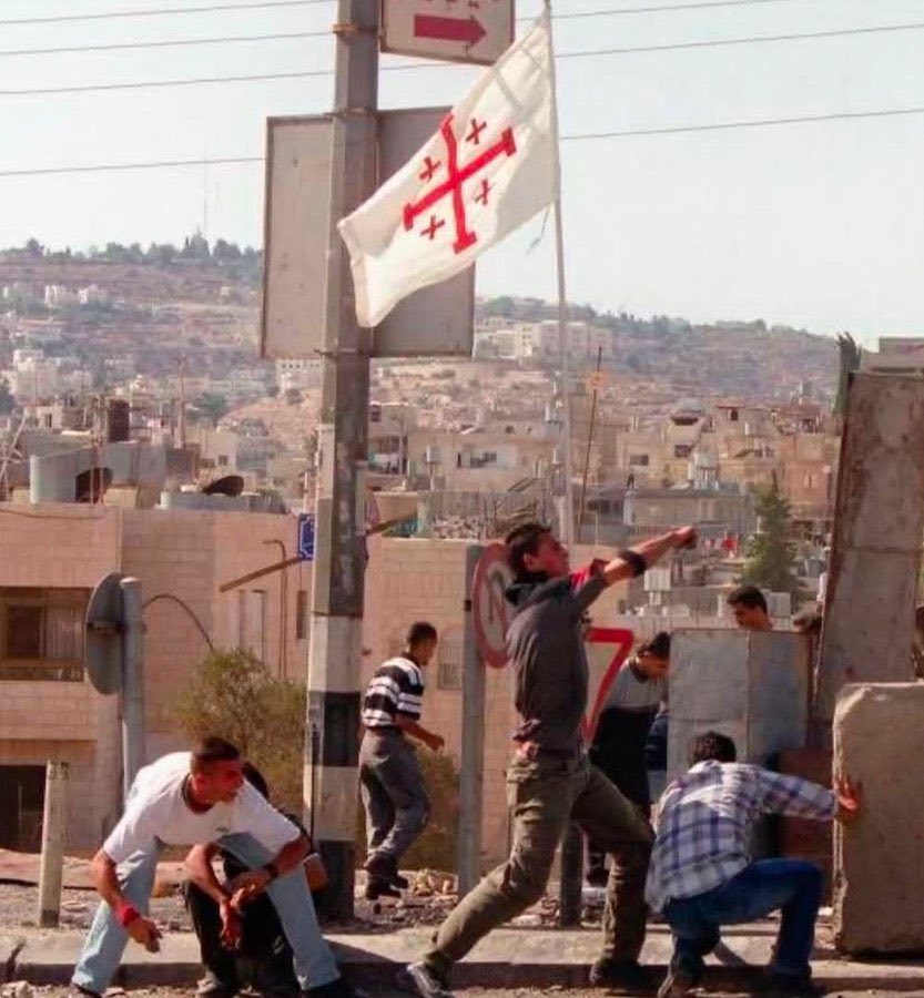 Palestinian Christians fighting Zionists in the early 2000s