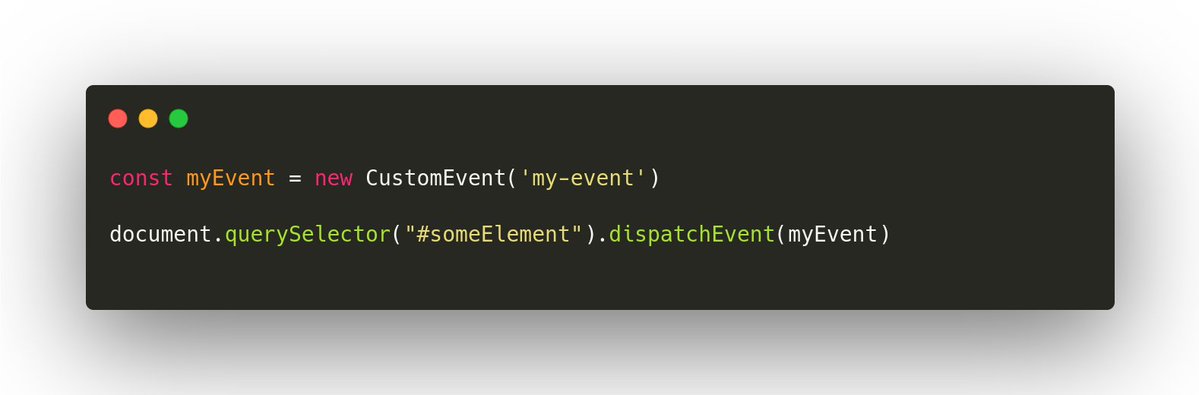 adityadotdev's tweet image. Using Custom Events in JavaScript ✨
Imagine your app as a network of radios :
-> One part broadcasts: “All notes deleted!”
-> Another part instantly reacts: “Got it! Let me update myself.”
No messy prop drilling - just elegant communication between components.
#javascript