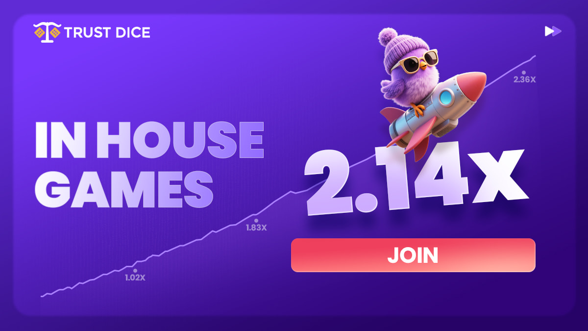 TrustDice's tweet image. Will you cash out in time or watch it all Crash? The thrill starts now
👉 cutt.ly/Jr8jmdmU

#TrustDiceFun #crypto #cryptocurrency #CryptoCasino #CasinoFun #JustPlay #explore #explorepage #Crash #CrashGame