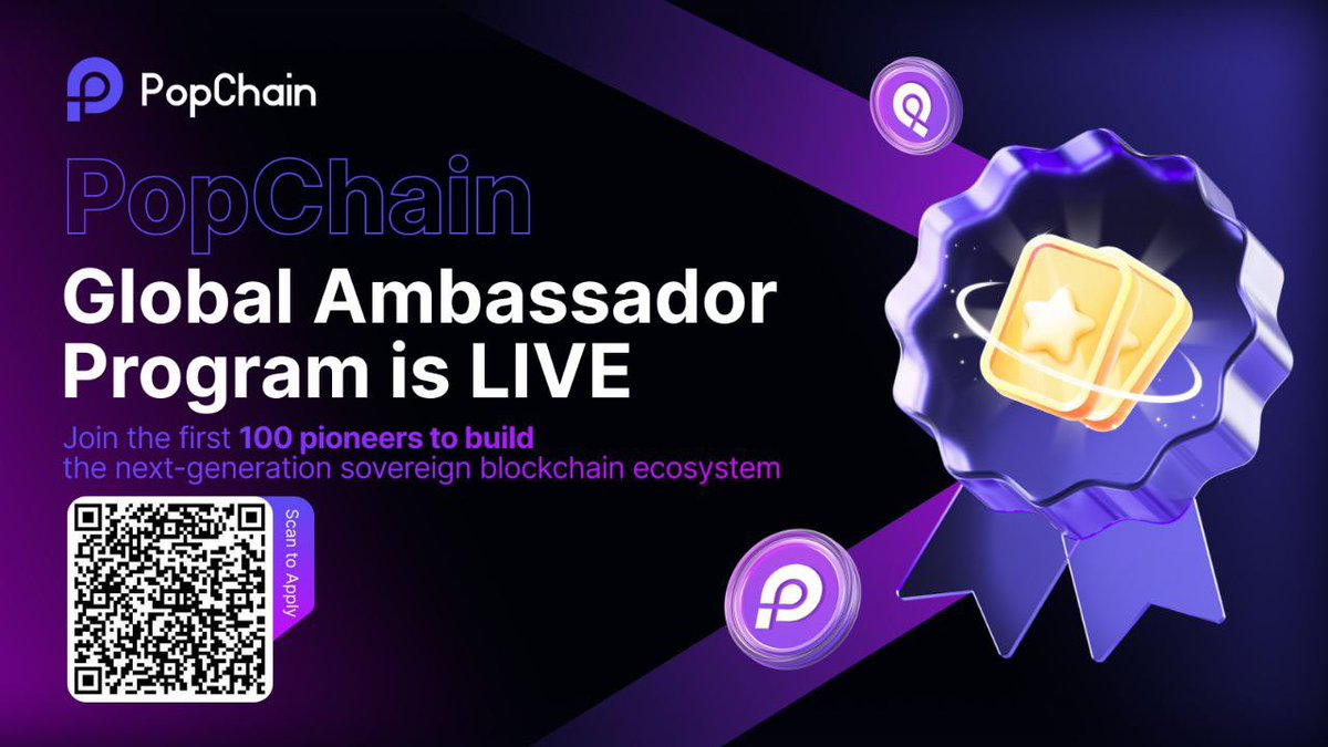 kryptoscriptx's tweet image. 🚀 The @Pop__Chain Global Ambassador Program is here!
Want to become an officially recognized representative of the ecosystem?
Ready to make your mark on the global Web3 stage?
✅ Content Creators
✅ Community Leaders
✅ Developers
💰 Up to $500 monthly rewards
🪩 Exclusive NFT…