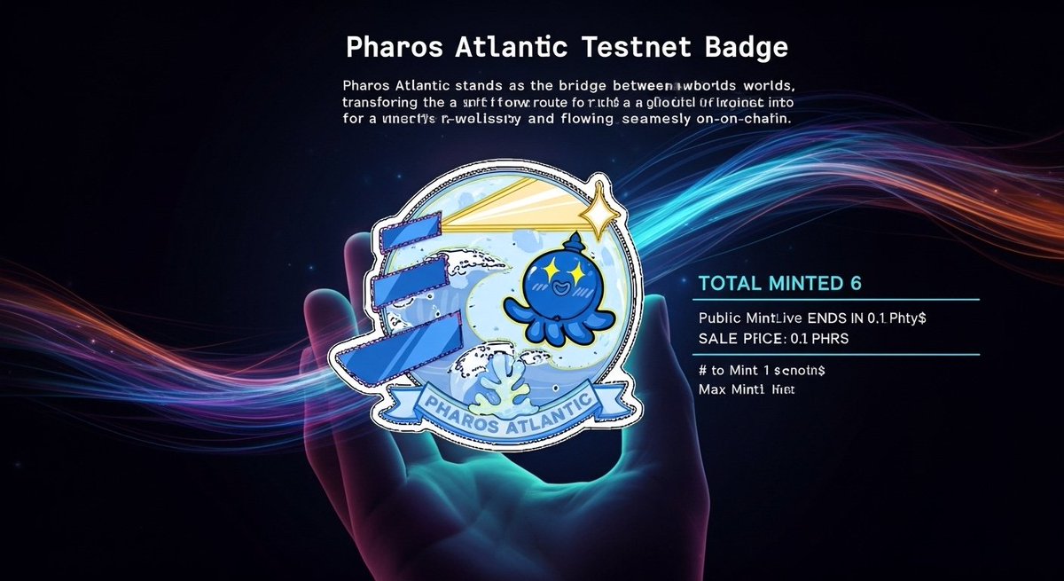 ScriptJava6's tweet image. Sailors Excited about the Pharos Atlantic Testnet Badge!
Free to mint (0.1 PHRS) on @grandline_world, bridging real-world assets & liquidity on-chain.
@pharos_network
@PHAROSVERSE
#pharosstoryteller
Team yet to announce eyes open l.