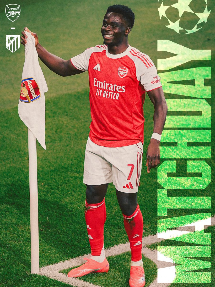 🔴 𝗠𝗔𝗧𝗖𝗛𝘿𝘼𝙔 ⚪️

🆚 Atletico Madrid
🕗 8pm (UK)
🏆 Champions League
🏟️ Arsenal Stadium