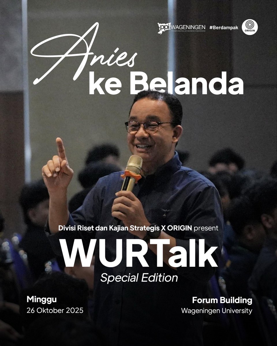 aniesbaswedan's tweet image. Halo! Akhir pekan ini, insyaAllah kami akan berkunjung ke Jerman dan Belanda.
Di Jerman, kami akan berdialog di Universität Duisburg–Essen, membahas tentang pendidikan, kebangsaan, dan kiprah diaspora. Lalu berlanjut ke Belanda, berbagi gagasan di Wageningen University &…