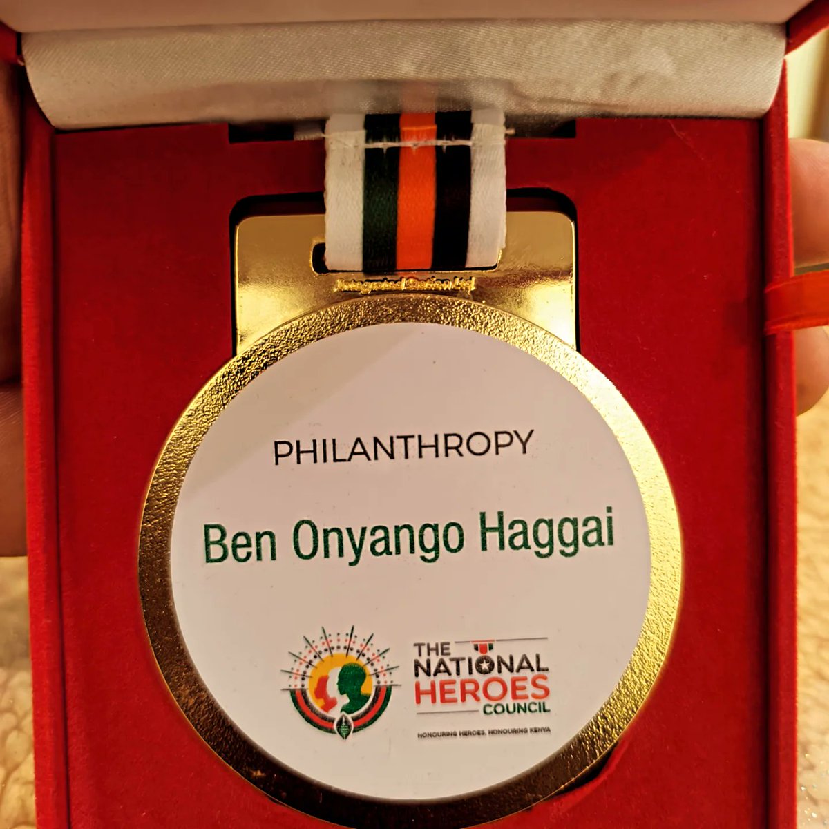 Incredibly honored to have been crowned a NATIONAL HERO (#SHUJAA) by the National Hero Council, Kenya, #MashujaaDay2025. Recognized for using the bicycle to champion marginal issues.

Humbled to be part of other heroes &amp; heroines. This is a new chapter in the journey of service.