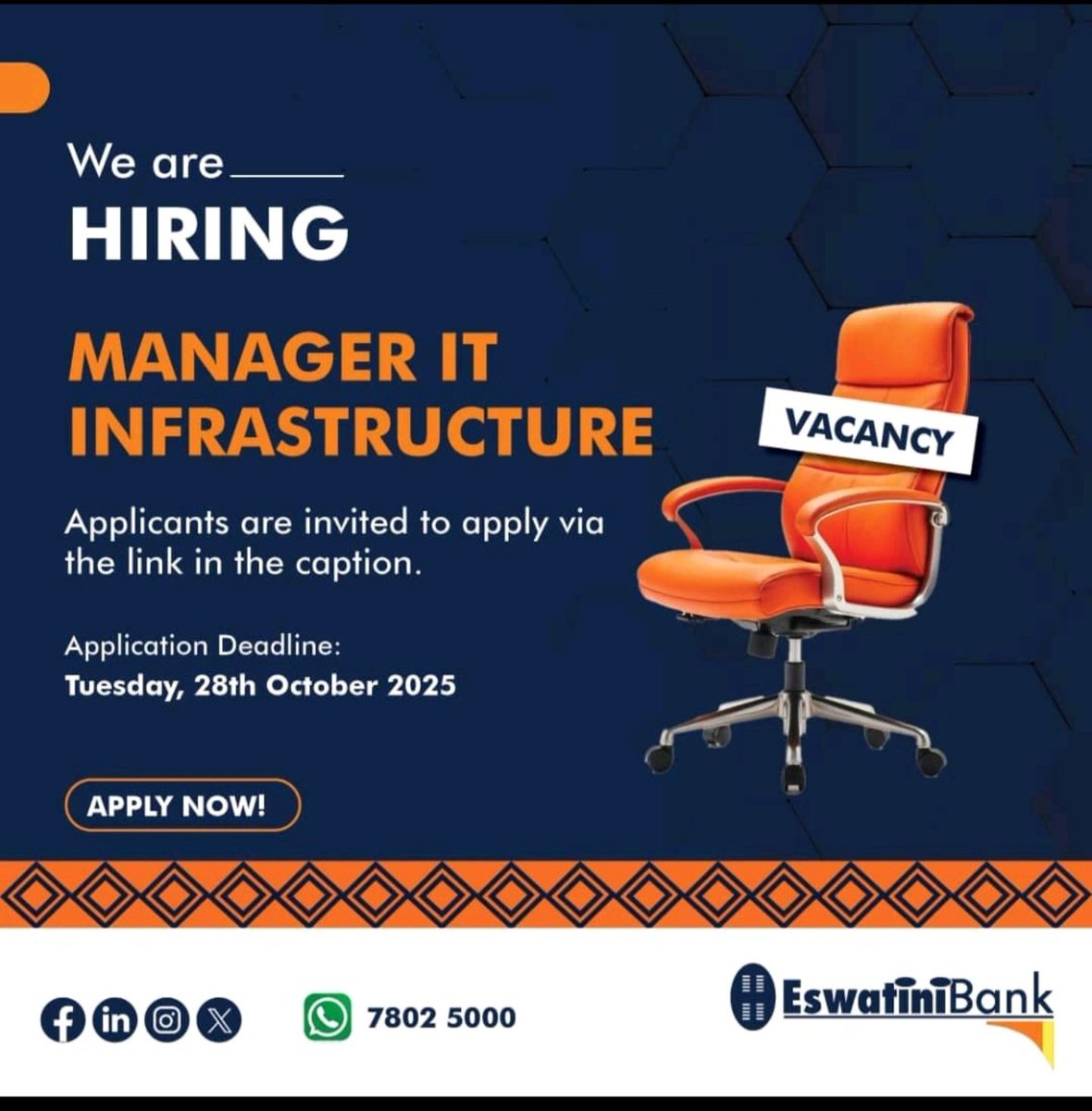 MboraMneecy's tweet photo. Job opportunities eSwatini #eswatini #job #jobsearch #joblife #jobforme https://t.co/G2Ri6jPSAU